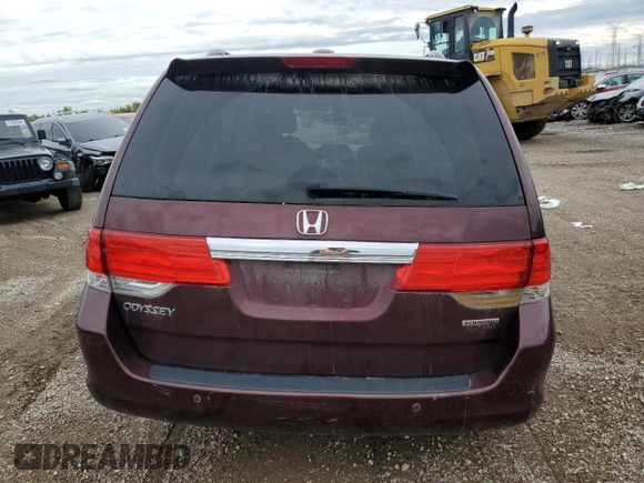 2010 Honda Odyssey Touring with VIN 5FNRL3H94AB056657, listed as a Copart auction lot 72658934 with 202,690 mi miles and Salvage title. Bid and sale history available at DreamBid. Image 6.