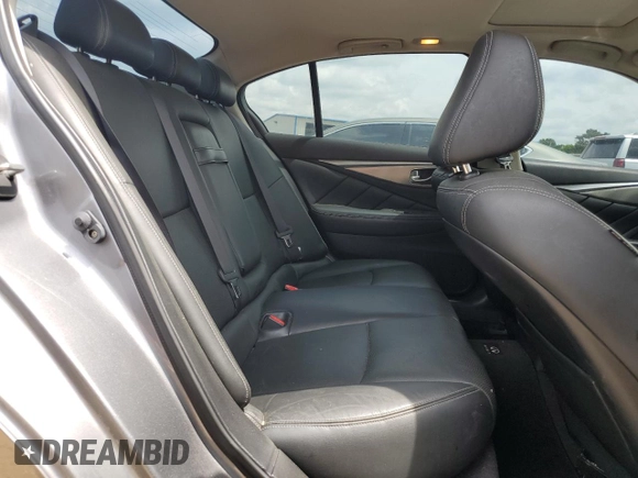 2014 Infiniti Q50 Premium with VIN JN1BV7AP8EM682000, listed as a Copart auction lot 53619995 with 117,515 mi miles and Salvage title. Bid and sale history available at DreamBid. Image 10.