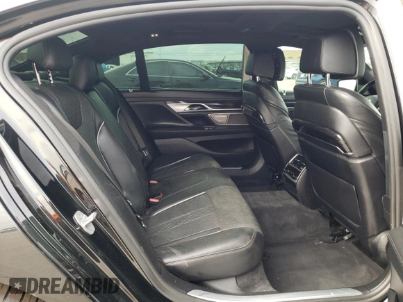 2019 BMW 7 Series 750i with VIN WBA7F0C58KGM24375, listed as a Copart auction lot 73192983 with 0 mi miles. Bid and sale history available at carsss.com. Image 10.