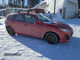 2011 Mazda 3 GX with VIN JM1BL1KF7B1900768, listed as a Copart auction lot 42123295 with 213,560 mi miles and Salvage Title. Bid and sale history available at carsss.com. Image 4.