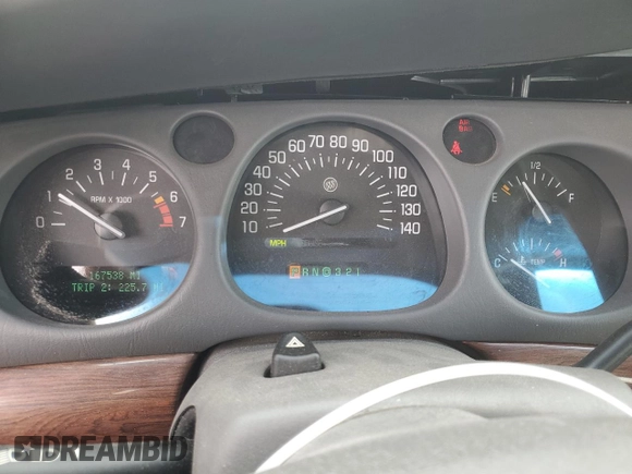 2005 Buick LeSabre Custom with VIN 1G4HP52K65U244743, listed as a Copart auction lot 49700035 with 167,538 mi miles and Salvage Title. Bid and sale history available at carsss.com. Image 9.