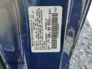 2017 Infiniti Q60 Premium z VIN JN1EV7EK1HM360637, wystawiony jako Copart lot #55801835 z przebiegiem 106 114 mil mil oraz Szkoda całkowita • Salvage title. Historia ofert i sprzedaży dostępna na DreamBid. Obrazek 12.