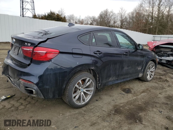2016 BMW X6 xDrive50i with VIN 5UXKU6C55G0S82426, listed as a Copart auction lot 46218405 with 162,120 mi miles and Salvage Title. Bid and sale history available at carsss.com. Image 3.