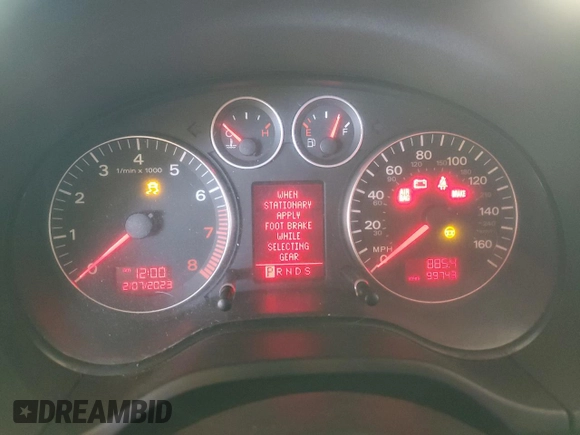 2008 Audi A3 with VIN WAUNF78P88A086045, listed as a Copart auction lot 41452005 with 99,743 mi miles and Salvage Title. Bid and sale history available at carsss.com. Image 9.