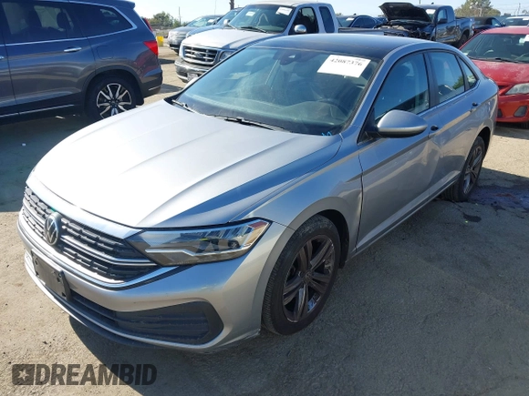 2022 Volkswagen Jetta SE with VIN 3VW7M7BU1NM019993, listed as a IAAI auction lot 42087376 with 74,596 mi miles and . Bid and sale history available at DreamBid. Image 17.