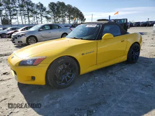 2002 Honda S2000 with VIN JHMAP114X2T001356, listed as a Copart auction lot 42973465 with 153,837 mi miles and Salvage Title. Bid and sale history available at DreamBid. Image 1.