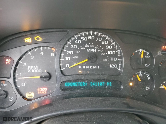2007 Chevrolet Silverado 2500HD Classic LT3 with VIN 1GCHK23D27F187837, listed as a Copart auction lot 43766035 with 341,107 mi miles and Salvage Title. Bid and sale history available at carsss.com. Image 9.