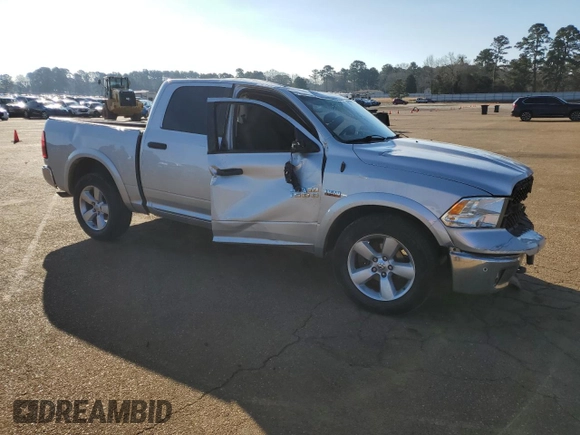 2015 Ram 1500 Lone Star with VIN 1C6RR6LT4FS639105, listed as a Copart auction lot 45491565 with 162,044 mi miles and Salvage title. Bid and sale history available at DreamBid. Image 4.