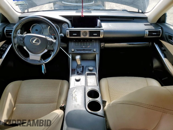 2016 Lexus IS 200t with VIN JTHBA1D22G5028725, listed as a Copart auction lot 57612325 with 85,552 mi miles and Salvage title. Bid and sale history available at DreamBid. Image 8.