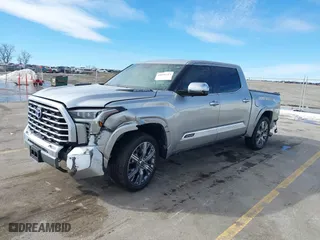 2024 Toyota Tundra 4WD Capstone Hybrid with VIN 5TFVC5DB9RX055993, listed as a IAAI auction lot 41656413 with 19,603 mi miles. Bid and sale history available at carsss.com. Image 2.