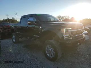 2021 Ford Super Duty F-250 SRW XL with VIN 1FT7W2BTXMED76648, listed as a Copart auction lot 47585975 with 96,454 mi miles and Salvage Title. Bid and sale history available at carsss.com. Image 4.