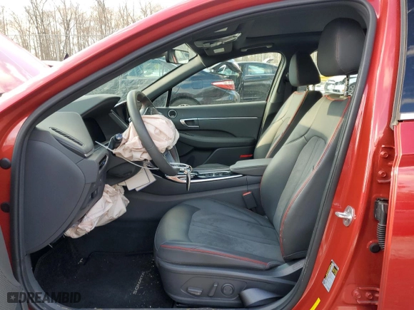 2022 Hyundai Sonata SEL Plus with VIN 5NPEJ4J20NH150422, listed as a Copart auction lot 87952025 with 57,602 mi miles and Salvage Title. Bid and sale history available at carsss.com. Image 7.