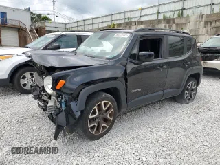 2018 Jeep Renegade Latitude z VIN ZACCJBBB1JPH45596, wystawiony jako Copart lot #64013335 z przebiegiem 169 789 mil mil oraz Czysty tytuł • Clean title. Historia ofert i sprzedaży dostępna na DreamBid. Obrazek 1.