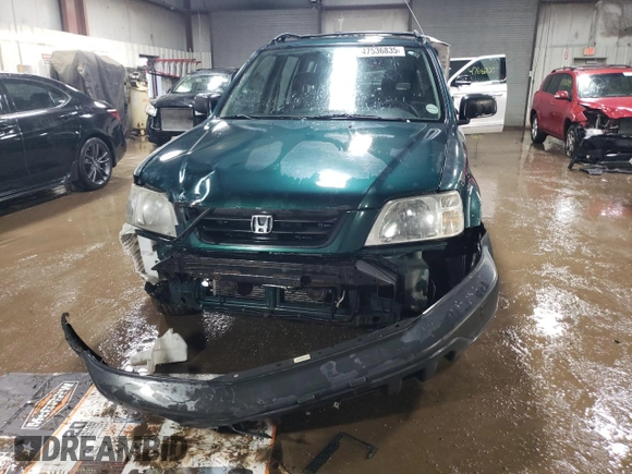 2000 Honda CR-V LX with VIN JHLRD1849YC031558, listed as a Copart auction lot 47536835 with 217,488 mi miles and Salvage Title. Bid and sale history available at carsss.com. Image 5.