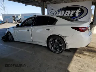 2020 Infiniti Q50 Sport z VIN JN1EV7AP0LM202316, wystawiony jako Copart lot #55100665 z przebiegiem 63 174 mil mil oraz Szkoda całkowita • Salvage title. Historia ofert i sprzedaży dostępna na DreamBid. Obrazek 2.