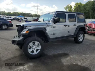 2021 Jeep Wrangler Unlimited Sport S z VIN 1C4HJXDN3MW637613, wystawiony jako Copart lot #63223055 z przebiegiem 66 380 mil mil oraz Szkoda całkowita • Salvage title. Historia ofert i sprzedaży dostępna na DreamBid. Obrazek 1.