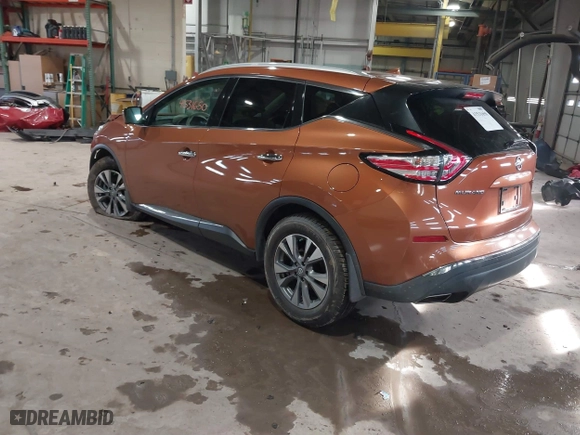2015 Nissan Murano S with VIN 5N1AZ2MHXFN292009, listed as a IAAI auction lot 41531650 with 49,560 mi miles. Bid and sale history available at carsss.com. Image 3.