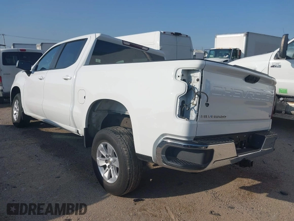 2025 Chevrolet Silverado 1500 LT with VIN 1GCPACED9SZ121665, listed as a IAAI auction lot 42086542 with 21,885 mi miles and . Bid and sale history available at DreamBid. Image 3.