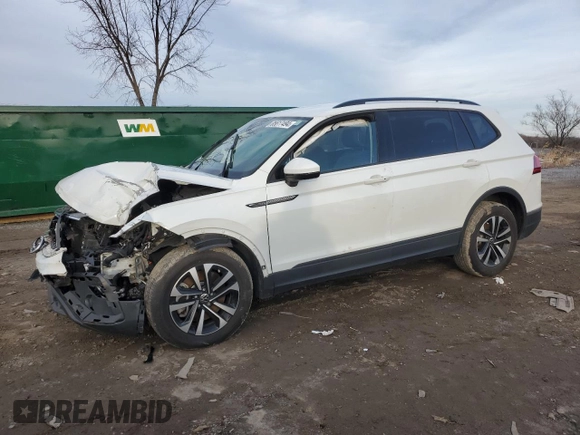 2023 Volkswagen Tiguan S with VIN 3VVRB7AX3PM016983, listed as a Copart auction lot 85617494 with 35,500 mi miles and Salvage title. Bid and sale history available at DreamBid. Image 1.