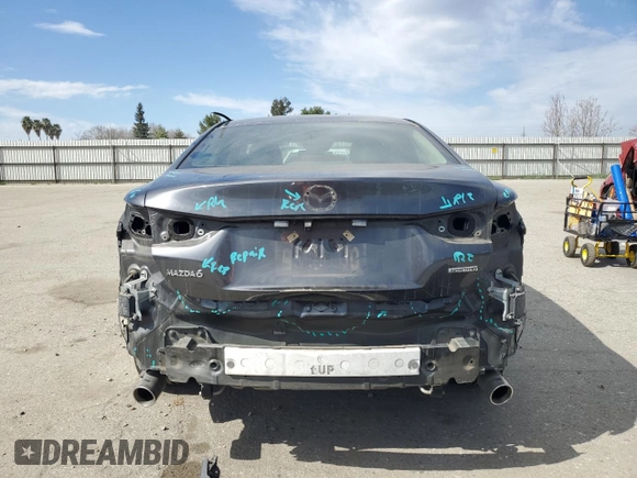 2020 Mazda 6 Sport with VIN JM1GL1UM9L1517935, listed as a Copart auction lot 46538025 with 55,890 mi miles and Salvage Title. Bid and sale history available at DreamBid. Image 6.