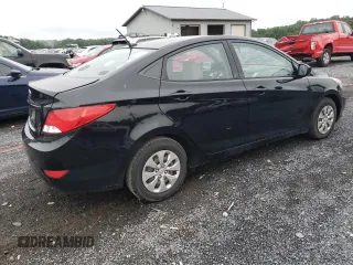 2015 Hyundai Accent GLS with VIN KMHCT4AE8FU927153, listed as a Copart auction lot 61056473 with 117,105 mi miles. Bid and sale history available at carsss.com. Image 3.