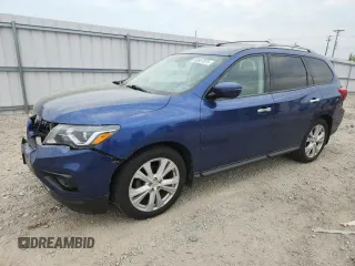 2018 Nissan Pathfinder SL with VIN 5N1DR2MMXJC663782, listed as a Copart auction lot 60857075 with 116,531 mi miles and Salvage title. Bid and sale history available at DreamBid. Image 1.