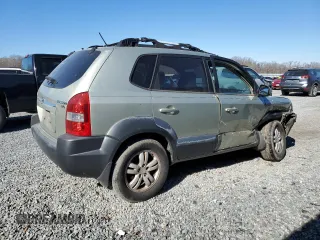 2007 Hyundai Tucson SE with VIN KM8JN12D17U665998, listed as a Copart auction lot 41870815 with 165,467 mi miles and Salvage Title. Bid and sale history available at carsss.com. Image 3.