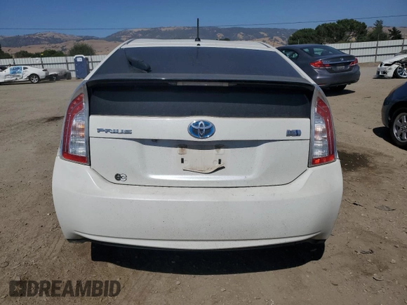 2015 Toyota Prius Four with VIN JTDKN3DU9F0475101, listed as a Copart auction lot 61966235 with 216,518 mi miles and Salvage title. Bid and sale history available at DreamBid. Image 6.