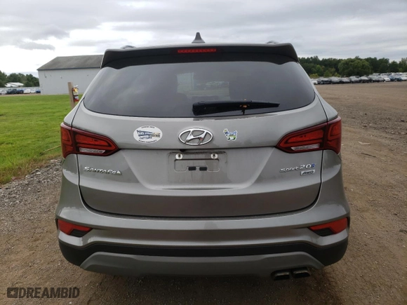 2018 Hyundai Santa Fe Sport Limited with VIN 5XYZUDLA4JG549784, listed as a Copart auction lot 70005283 with 47,686 mi miles. Bid and sale history available at carsss.com. Image 6.