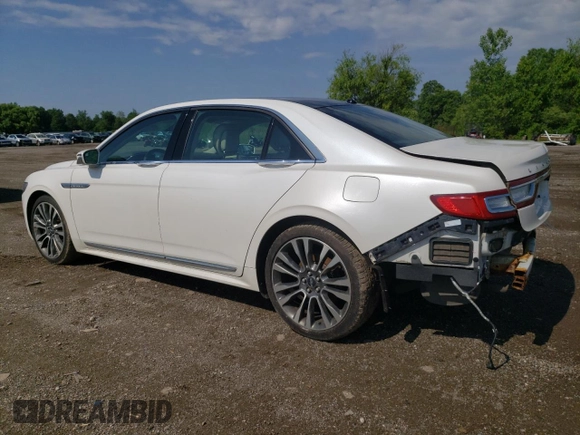2017 Lincoln Continental Select with VIN 1LN6L9TK8H5602156, listed as a Copart auction lot 61907695 with 112,382 mi miles and Salvage title. Bid and sale history available at DreamBid. Image 2.