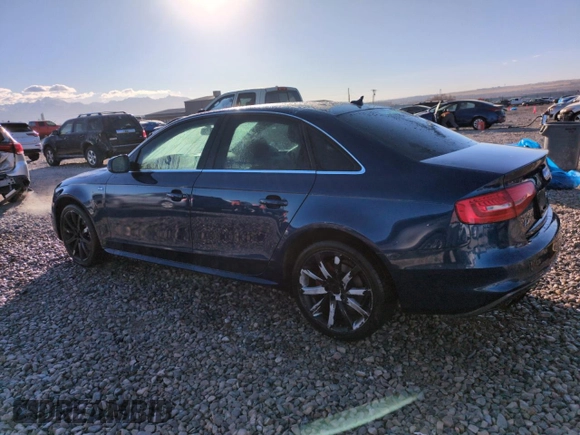 2014 Audi A4 Premium with VIN WAUBFAFL3EN033449, listed as a Copart auction lot 88979555 with 143,160 mi miles and Salvage Title. Bid and sale history available at carsss.com. Image 2.