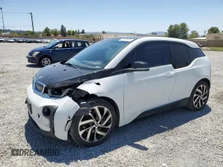 2017 BMW i3 with VIN WBY1Z8C51HV889551, listed as a Copart auction lot 57327875 with 65,437 mi miles and Salvage title. Bid and sale history available at DreamBid. Image 1.
