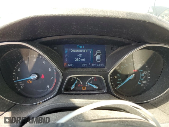 2013 Ford Focus SE with VIN 1FADP3F29DL352186, listed as a Copart auction lot 64972835 with 74,409 mi miles and Clean title. Bid and sale history available at DreamBid. Image 9.