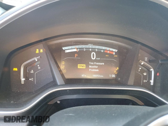 2017 Honda CR-V EX-L with VIN 7FARW1H84HE014443, listed as a Copart auction lot 54170905 with 100,253 mi miles and Salvage Title. Bid and sale history available at DreamBid. Image 9.