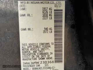 2017 Nissan Altima 2.5 SV with VIN 1N4AL3AP9HC230368, listed as a Copart auction lot 86661194 with 118,225 mi miles and Salvage Title. Bid and sale history available at carsss.com. Image 14.