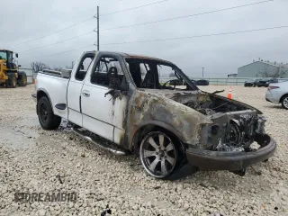 2001 Ford F-150 XL with VIN 1FTRX07W11KE88569, listed as a Copart auction lot 44734355 with 0 mi miles and Salvage Title. Bid and sale history available at carsss.com. Image 4.