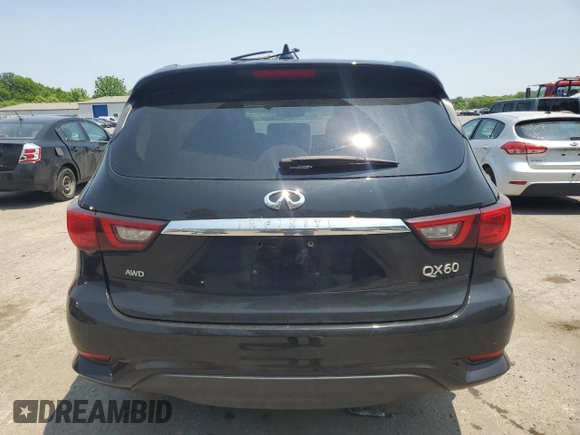 2020 Infiniti QX60 Pure with VIN 5N1DL0MM7LC518210, listed as a Copart auction lot 59403765 with 55,171 mi miles and Salvage title. Bid and sale history available at DreamBid. Image 6.