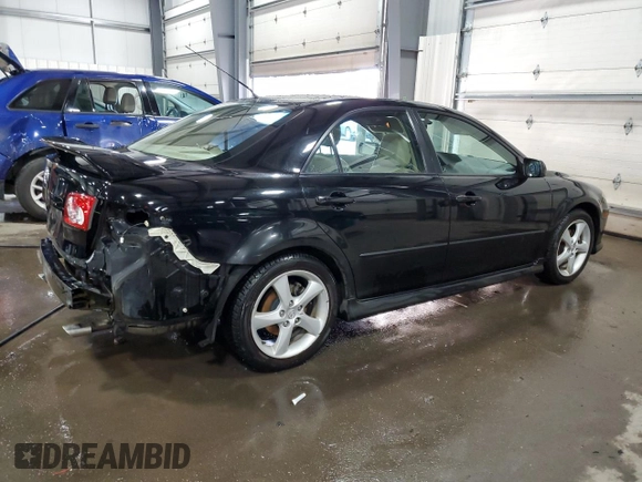 2005 Mazda 6 Sport with VIN 1YVHP80C655M24651, listed as a Copart auction lot 46460575 with 168,030 mi miles and Salvage Title. Bid and sale history available at DreamBid. Image 3.