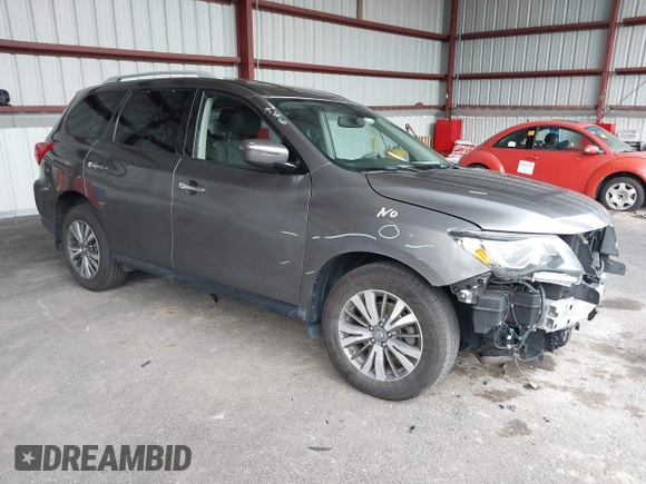 2020 Nissan Pathfinder SV with VIN 5N1DR2BM1LC589304, listed as a IAAI auction lot 42063818 with 96,135 mi miles. Bid and sale history available at carsss.com. Image 1.