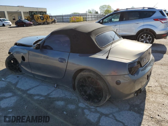 2007 BMW Z4 3.0i with VIN 4USBU33577LW73487, listed as a Copart auction lot 54778025 with Not provided miles and Salvage title. Bid and sale history available at DreamBid. Image 2.