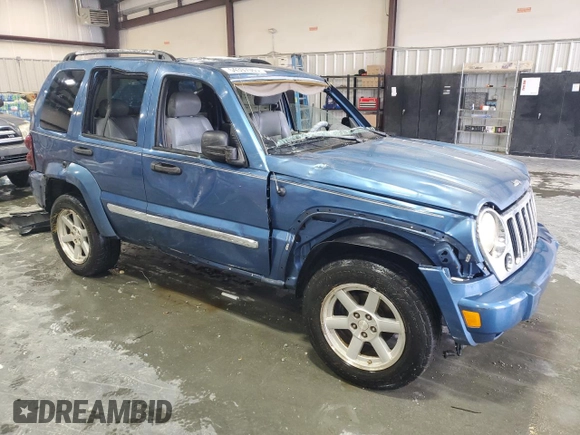 2006 Jeep Liberty Limited with VIN 1J4GL58K66W271427, listed as a Copart auction lot 54397065 with 256,738 mi miles and Salvage title. Bid and sale history available at DreamBid. Image 4.