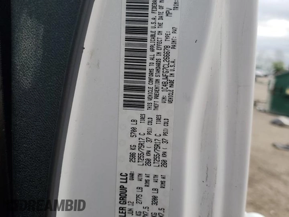 2012 Jeep Wrangler Unlimited Call of Duty MW3 with VIN 1C4BJWFG7CL266678, listed as a Copart auction lot 55753375 with 155,092 mi miles and Salvage title. Bid and sale history available at DreamBid. Image 13.