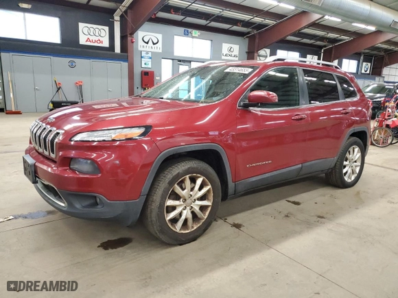 2014 Jeep Cherokee Limited with VIN 1C4PJMDS5EW215733, listed as a Copart auction lot 43314655 with 191,919 mi miles and Clean Title. Bid and sale history available at carsss.com. Image 1.