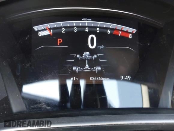 2020 Honda CR-V EX with VIN 2HKRW2H58LH622399, listed as a IAAI auction lot 42071653 with 36,865 mi miles and . Bid and sale history available at DreamBid. Image 14.