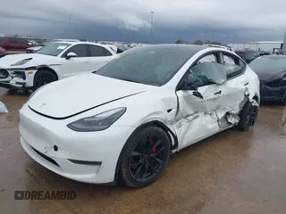 2022 Tesla Model Y Performance with VIN 7SAYGDEF1NF456829, listed as a IAAI auction lot 41448425 with 41,380 mi miles and . Bid and sale history available at DreamBid. Image 18.