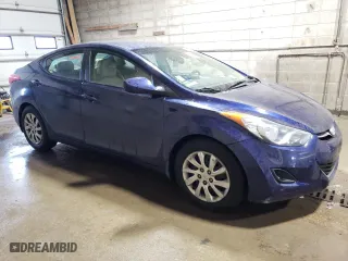 2013 Hyundai Elantra GLS PZEV with VIN 5NPDH4AE1DH188970, listed as a Copart auction lot 46876585 with 136,081 mi miles and Salvage Title. Bid and sale history available at carsss.com. Image 4.