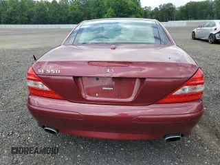 2007 Mercedes-Benz SL 550 with VIN WDBSK71F47F125314, listed as a Copart auction lot 60307285 with 53,051 mi miles and Salvage title. Bid and sale history available at DreamBid. Image 6.