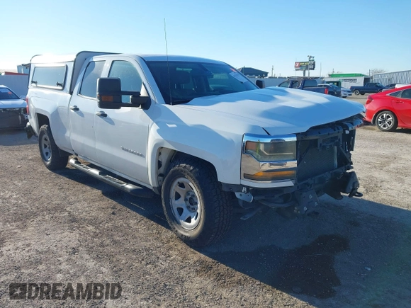 2016 Chevrolet Silverado 1500 Work Truck with VIN 1GCVKNEH8GZ318840, listed as a IAAI auction lot 41351423 with 195,334 mi miles. Bid and sale history available at carsss.com. Image 1.