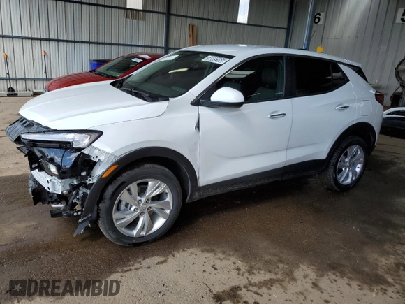 2025 Buick Encore GX Preferred с VIN KL4AMCSL0SB191874, выставлен на аукционе Copart как лот 58989165 с пробегом 2 423 миль миль и Чистый • Clean title. История ставок и продаж доступна на DreamBid. Изображение 1.