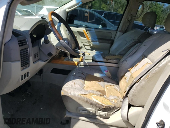 2007 Infiniti QX56 with VIN 5N3AA08AX7N802022, listed as a Copart auction lot 48762465 with 0 mi miles and Salvage Title. Bid and sale history available at carsss.com. Image 7.